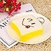 Geyou New 5pcs Medium Mini Soft Squishy Bread Toys Key (B)