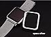 Apple Watch Case Hard PC Silver Full Cover Frame Skins with Protective Screen for Apple Watch 42mm/38mm iWatch