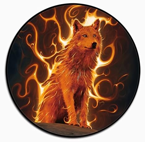 Socgogo Epoxy Expanding Phone Stand Holder Pop Phone Grip Mount Sockets for Smartphones and Tablets Fire Wolf