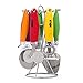 HULLR 8 Piece Kitchen Gadgets Stainless Steel Tools Set Includes Rotating Stand