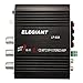 ELEGIANT 20W 12V Mini Hi-Fi Amplifier Booster Radio MP3 Stereo with Power Adapter for Car Motorcycle Home Black+Power Adapter