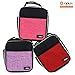 opux Premium Insulated Lunch Box, Soft School Lunch Bag for Girls Kids, Leakproof Small Lunch Pail Women Work, Reusable Compact Cooler Tote Lunchbox for Office Adult, Heather Pink