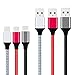 USB C Fast Charging Cable, UNISAME 3-Pack 10FT Nylon Braided USB Type C Connector Fast Charger Cable for Samsung Galaxy S10 S9 S8 Note 10 9 8 LG G7 V40 Pixel XL Oneplus 7 6 5