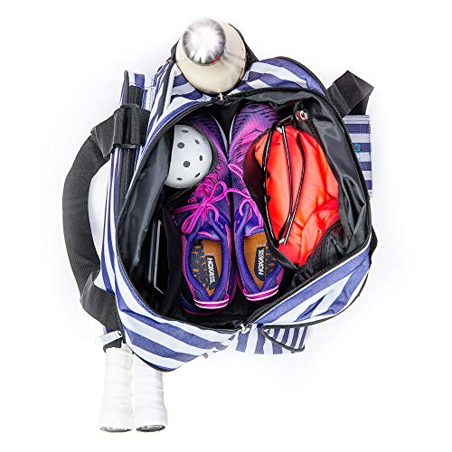 Pik'le'Ball Women's Pickleball Bag. Water Bottle Holder, Racquet/Paddle