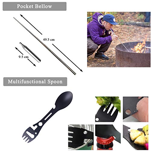 Grullin Kits De Survie D’urgence Gear, 60-en-1 Outdoor Ifak Trauma Pouch Trousses D’outils De Premiers Soins Avec Filtre à Eau, Tente D’urgence Pour Camping Randonnée Pêche, Cadeaux Pour Hommes