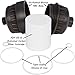 Aqua Elegante Luxury Shower Filter - 6 Month Cartridge And Filters, Best To Remove Chlorine - Head Softener For Hard Water Showerhead - Oil-Rubbed Bronze