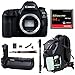 Canon EOS 5D Mark IV Full Frame Digital SLR Camera Body DSLR Bundle + Original Canon BG-E20 Battery Grip + 64GB SD Card Backpack & Double Battery Charger - Advanced Photography & Travel Bundle