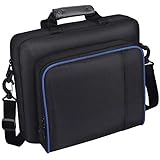PS4 Bag Travel Case, Eaglean PS4 Travel Case Storage Handbag/Shoulder Bag for Playstation 4 System and Accessories Best Gifts Popular PS4 Multifunctional Waterproof Bag Black