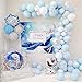 Party Pastel Balloons 200 pcs 5 inch Macaron Candy Colored Latex Balloons for Birthday Wedding Engagement Anniversary Christmas Festival Picnic or any Friends & Family Party Decorations-pastel blue