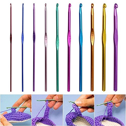 Crochet Hook Set 100pcs With Yarn Knitting Needles Sewing Tools Full Set Knit Gauge Scissors Stitch Holders DIY Craft Tools