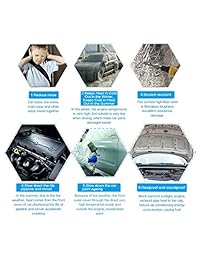 uxcell esterilla impermeable y antihumedad de aislación de sonido para autos, (394 mil, 16,36 pies cuadrados, 60 x 40 pulgadas