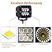 Senlips Led Lights, 2PCS 24W 4inch Flood Led Light Bar Waterproof Driving Work Lights Off Road Fog Lamp Pickup for SUV, ATV, Boat