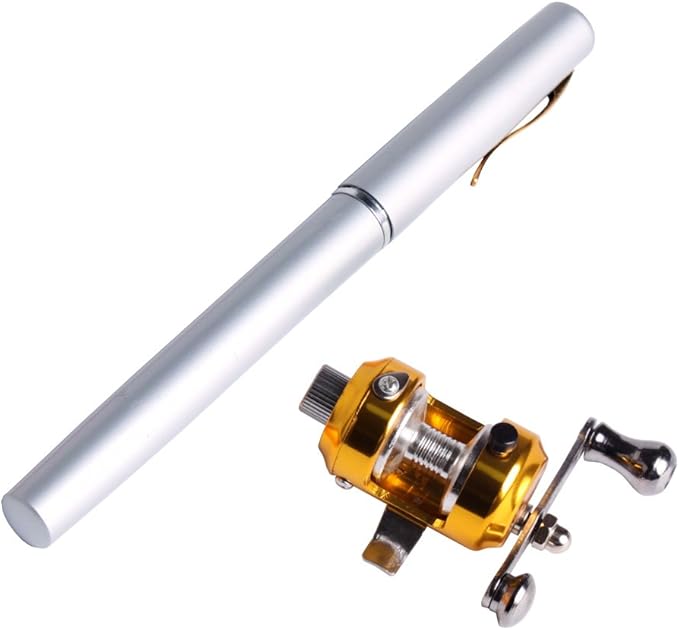 Canna Da Pesca Portatile,mini Telescopica Per Mare E Acqua Dolce,canna Telescopica 1.5 Metri For Pescatori In Spiaggia Fiume Lago Campeggio Viaggio