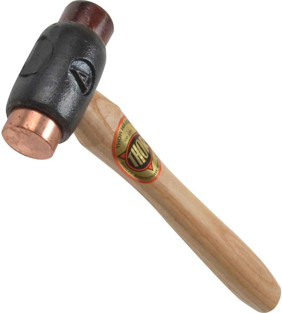 Thor 208 Copper Rawhide Double Sided Hammer Size A 400g 25mm
