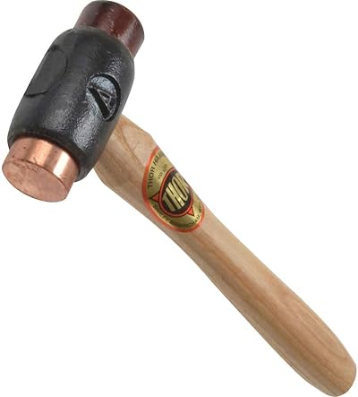 Thor 208 Copper Rawhide Double Sided Hammer Size A 400g 25mm