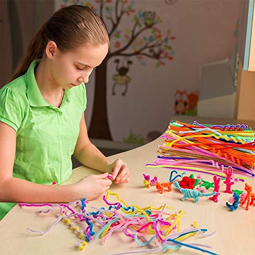 Nyganmelloz 200 Pieces Pipe Cleaners Multi Colors 30cm Chenille Stems Arts and Crafts for Kids DIY Art Creative Crafts Project Decorations (20 colors)