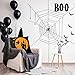 Whaline 4 Pieces Halloween Pillow Case, Orange and Black Pillow Cover, Happy Halloween Linen Sofa Bed Throw Cushion Cover Decoration (18