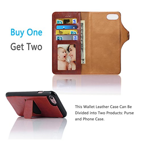 image for AxPower for iPhone 7 iPhone 8 Wallet Leather Case with Card Holder 【