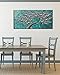 YaSheng Art- 3D Flowers Artwork Oil Painting On Canvas 100% Hand Painted Texture Silver Flowers Paintings Modern Canvas Wall Art Home Bedroom Living Room Office Wall Decor 24x48inch