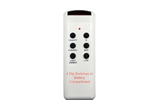 MY FAN PARTS CHQ8BT7053T Ceiling Fan Remote Control 4 Dip Switch Version by MFP