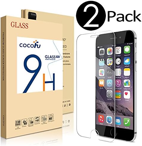 iPhone 6/6S Plus Screen Protector,COCOFU(2Pack)NEW VERSION Ballistic Glass Screen Protector (5.5") with [Tempered Glass][Anti-fingerprint HD Easy Installation][Bubble Free]