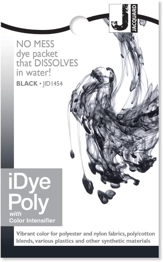 Jacquard iDye Poly Black 14g Dye for Natural Synthetic Mixed Fabrics