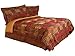 Croscill Galleria California King Comforter, 4 Piece Set, Red