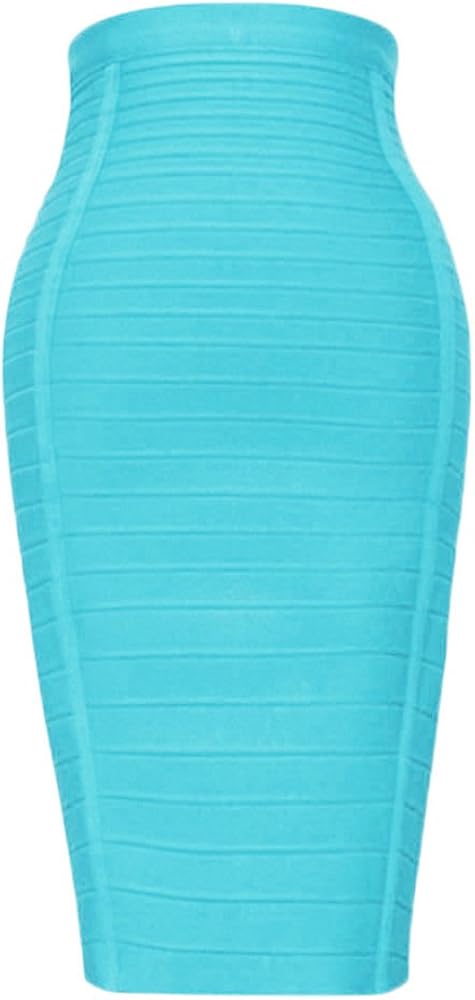 HLBandage Women's High Waist Elastic Rayon Bandage Pencil Skirt at  Women’s Clothing store