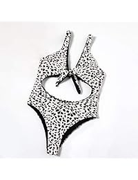 Traje de baño para dama, de cintura alta, unisex, con nudo