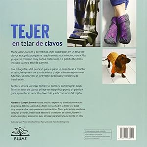 Tejer en telar de clavos
