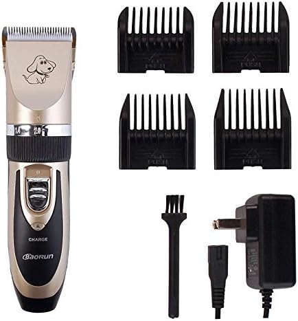 Hipet Low Noise Rechargeable Cordless Pet Dogs and Cats Electric Clippers Grooming Trimming