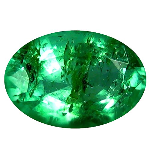 0.44 ct Oval Cut (6 x 4 mm) Green Color 100% Natural (Un-Heated) Colombian Emerald Natural Loose Gemstone