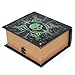 Wizardry Foundry Grimoire Pro Tour, Deathrite | Wooden Spellbook Style Fabric Lined Portable Deck Box for MTG, Yugioh, and Other TCG | 350+ Card Capacity