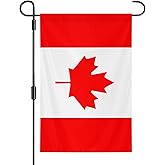 Canada Garden Flag 12x18 Inch Double-Sided Vivid Color Canada Flag Indoor and Outdoor Decor for Yards, Lawns, Streets, Parade, Celebration Activities