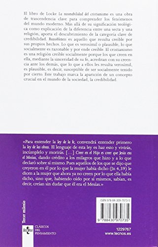 La razonabilidad del cristianismo: Tal como es presentado en las Escrituras (Clásicos - Clásicos del Pensamiento) (Spanish Edition)