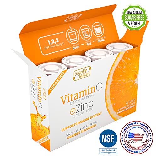 SIGNIFY NATURE Vitamin C 1000mg Effervescent Tablets Potent Immune