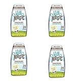 Magic Milk Liquid Milk Infusions, Chocolate, Milk Flavor Enhancer, No Artificial Flavors or Preservatives, Gluten Free, Naturally Sweetened by Stevia Leaf Extract -- (Pack of 4 1.62 Fl Oz Bottles)
