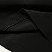 BLDO Women's Ruffles Off Shoulder Solid Chiffon Blouse Crop Top (XXL, Black)
