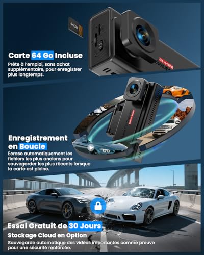 4G LTE Car Dashcam with Front and Cabin, Vandal Proof Car Camera, 24/7 Parking Monitoring, Live View & Two-Way Audio, GPS & AI Alert for Taxi, VTC, Fleets, Families