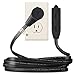 Maximm Cable 12 Ft 360° Rotating Flat Plug Extension Cord, 16/3 AWG Multi 3 Outlet 3-Prong Grounded Wire- Black - UL Certified