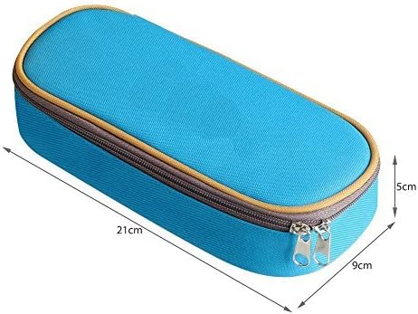 Live Your Best Life Pencil Case, Homecube Big Capacity Pen Bag Makeup Pouch Durable Students Stationery With Double Zipper,Blue