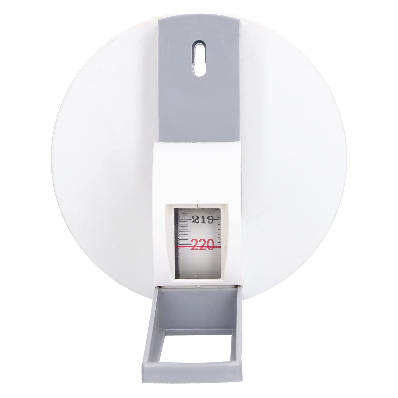 Wall Mounted Stadiometer, 2.2m / 7.2ft Wall Mount Height Meter Growth Ruler Height Measure Meter with Wall Plate ABS Compact Stadiometer for Kids and Adult, White Gray