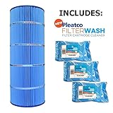 Pleatco Cartridge Filter PA120-M Hayward Star-Clear Plus C1200 (Antimicrobial) CX1200-RE w/ 3x Filter Wash