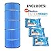 Pleatco Cartridge Filter PA120-M Hayward Star-Clear Plus C1200 (Antimicrobial) CX1200-RE w/ 3x Filter Wash