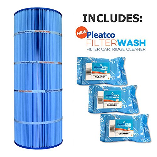 Pleatco Cartridge Filter PA120-M Hayward Star-Clear Plus C1200 (Antimicrobial) CX1200-RE w/ 3x Filter Wash