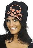 Simplicity Unisex Knit Skull & Crossbones Beanie Hat