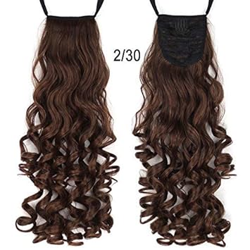 Buy 2 30 Light Brown Miss U Hair 18 45cm Women Long Screw Curly