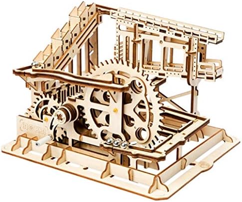 CAMLEO DIY Wooden Track 3D Puzzle Miniature Figurines Marbles Run Game Home Decor Living Room Desk Ornament Teens Toys Gift