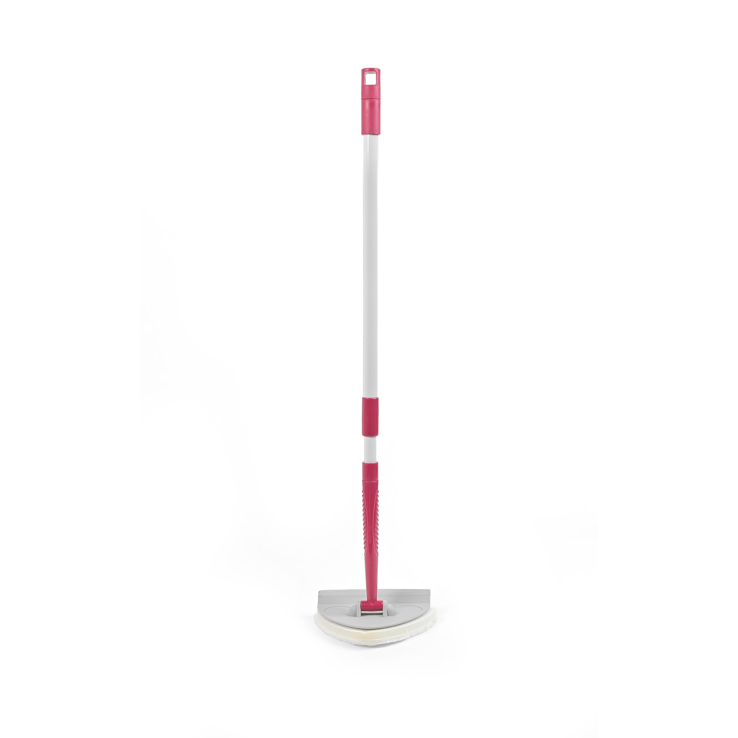 Kleeneze KL076533EU7 Double-Sided Bathroom Cleaner - Multipurpose Flat Mop with Telescopic Handle, Hard Floor Cleaner with Pointed Head, Ideal for Showers, Mirrors and Tiles, Sponge & Squeegee Sides