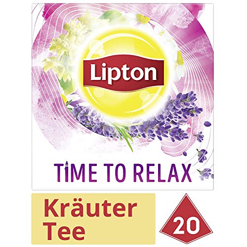 Lipton Kräutertee (für echte Teegenießer Time to Relax aus nachhaltigem Anbau Pyramidenbeutel) 1 x 20 Beutel – Bild 4